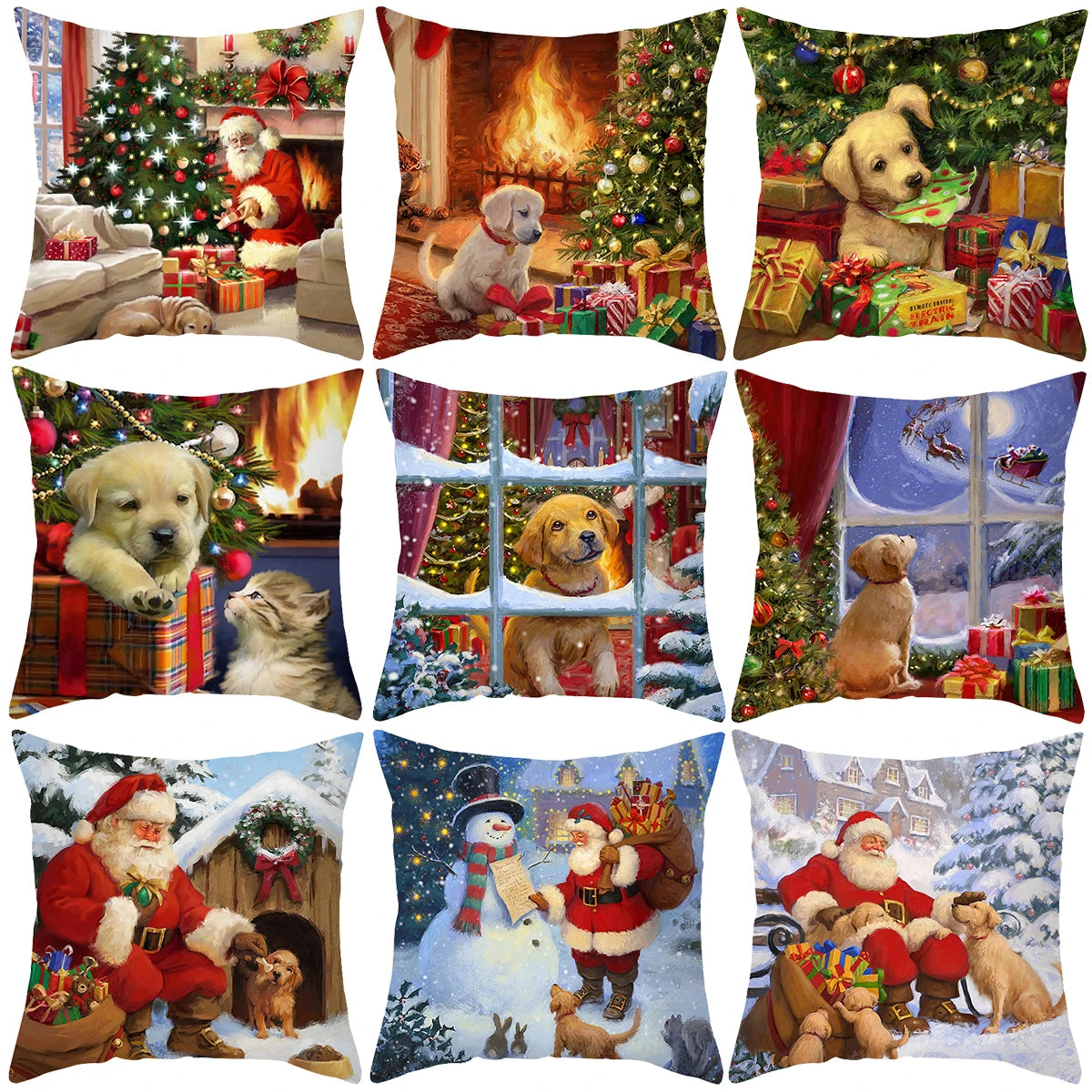 Christmas Cushion Cover Xmas Decorations For Home 2025 Merry Christmas Ornament Pillowcase Natal Navidad New Year 2026 Gifts