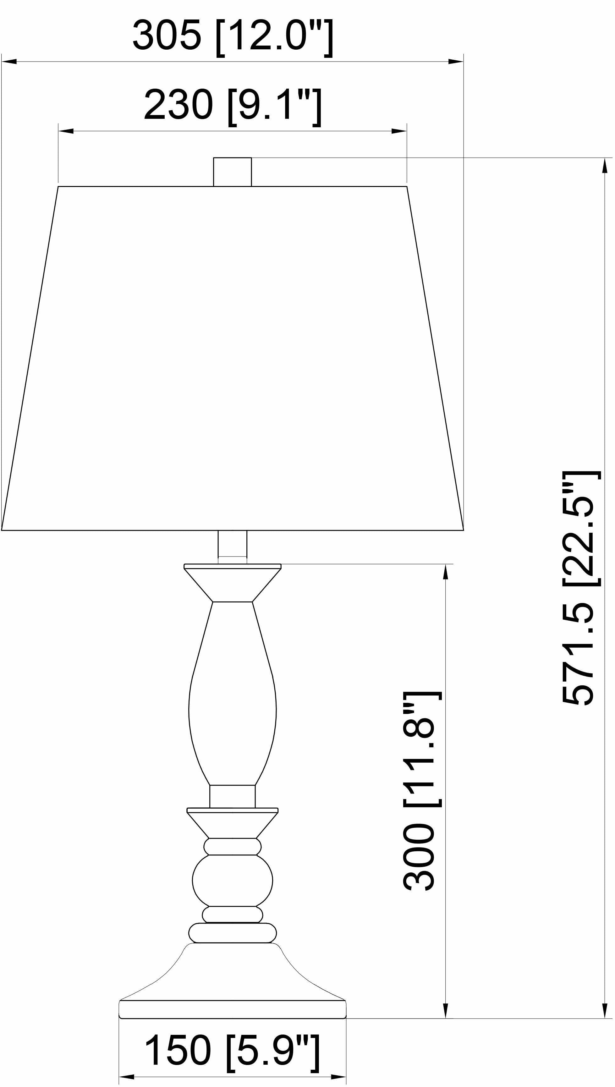 Utsunomiya Cream Wood Table Lamp