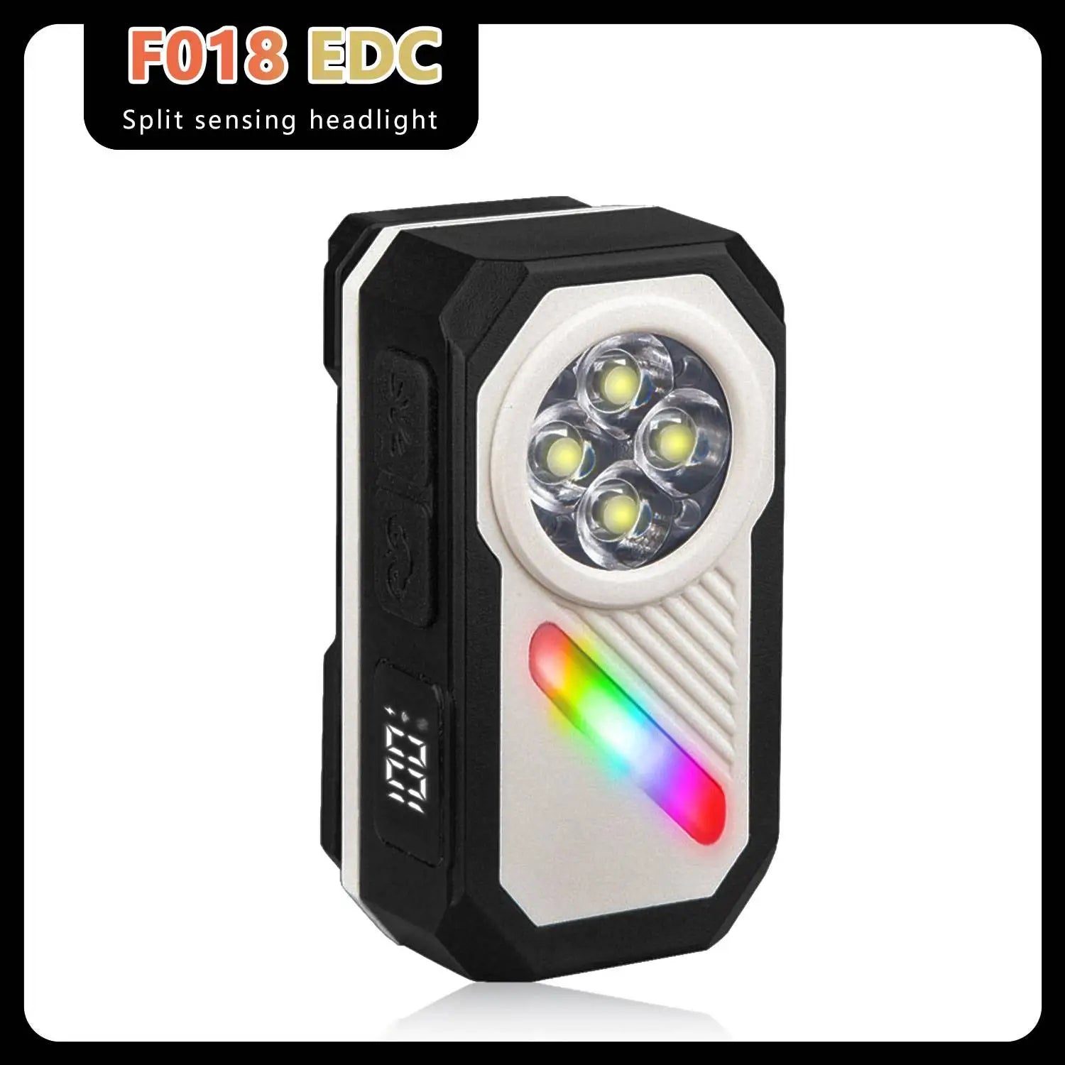 Portable Mini Rechargeable 5 LED Wick Flashlight With Magnet/Clip Waterproof Sensor EDC Torch Sensing Headlight For Outdoor