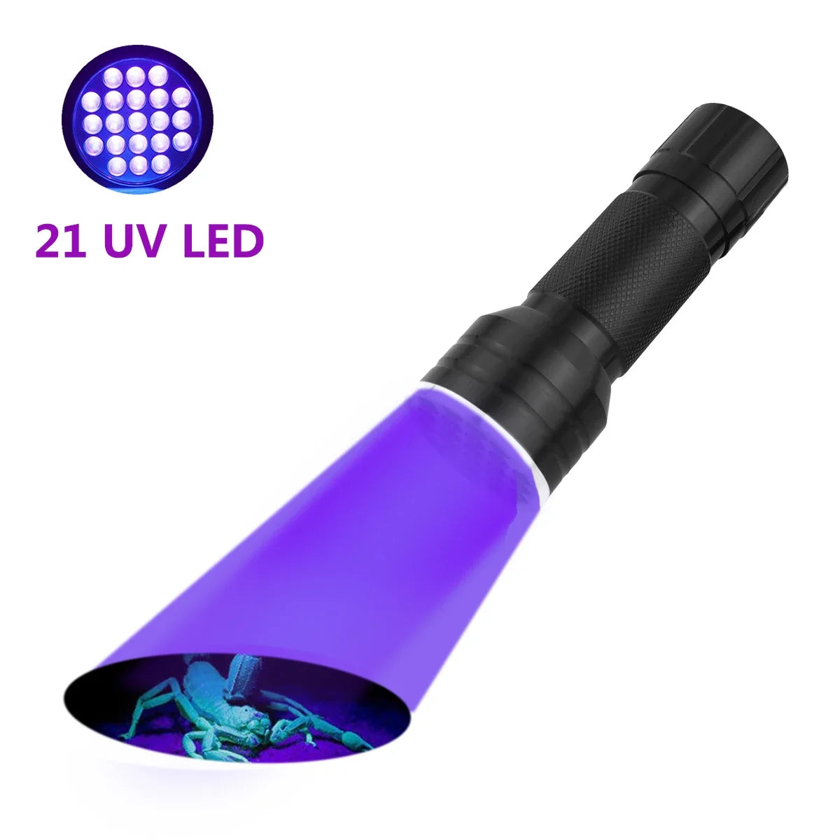 Super Powerful UV Flashlight 51LED 21LED 12LED 395-400nm Black Light Flashlights UV Light Detector for Pet Urine Stains