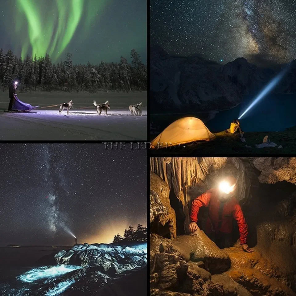 Drop Shipping 5 modes LED With Rechargeable 18650 Battery USB Portable Flashlight Lantern Headlamp Outdoor Camping Headlight