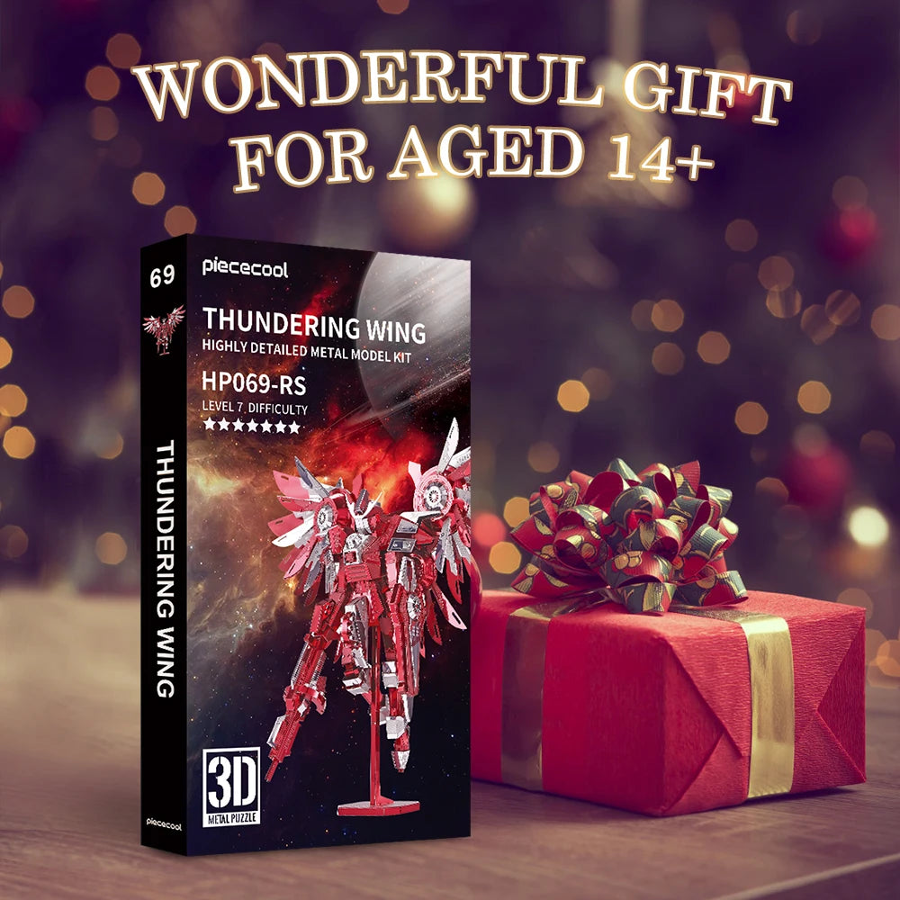 Piececool 3D Metal Puzzles-Thundering Wigs DIY Building Kits for Teens Adult Toys Best Birthday Christmas Gifts