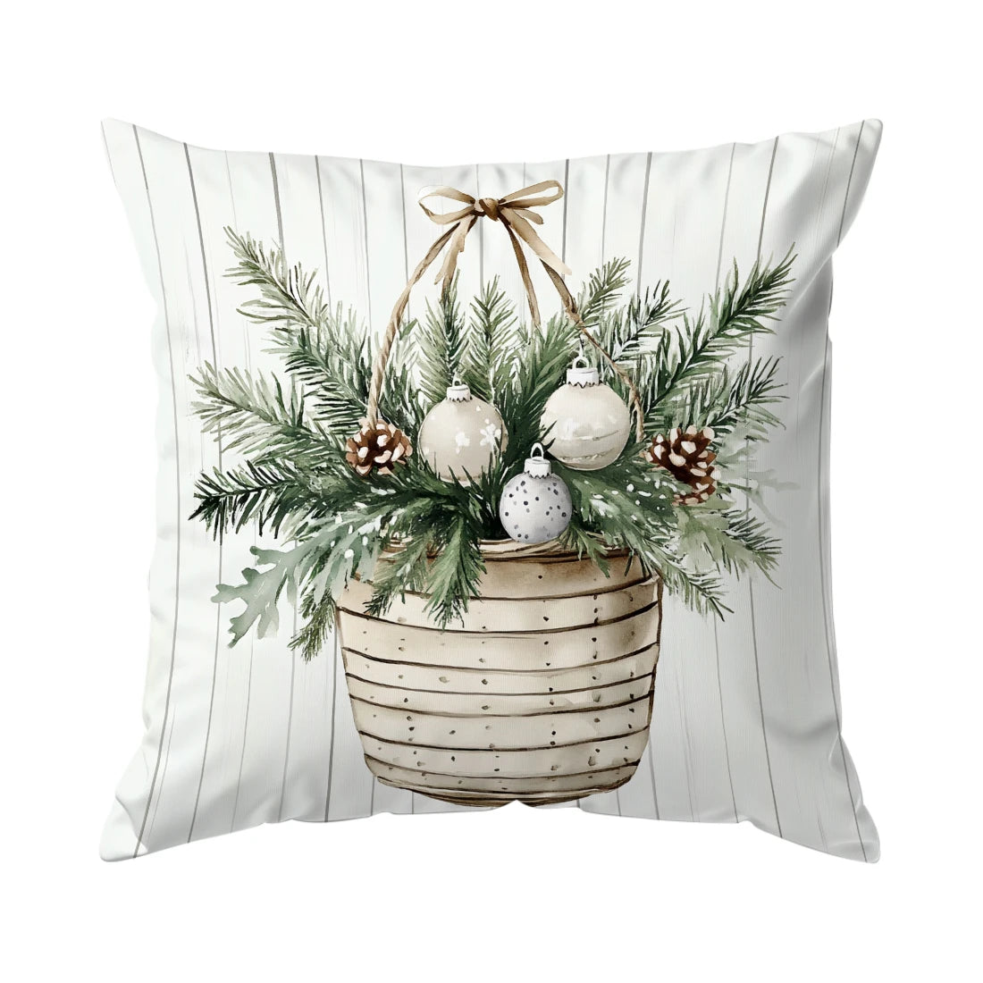 Christmas Winter Village Decorative Pillowcase 18X18 Inch Pillow Covers Throw Pillows Cushion Cases for Home Car Sofa 1pcs/4pcs