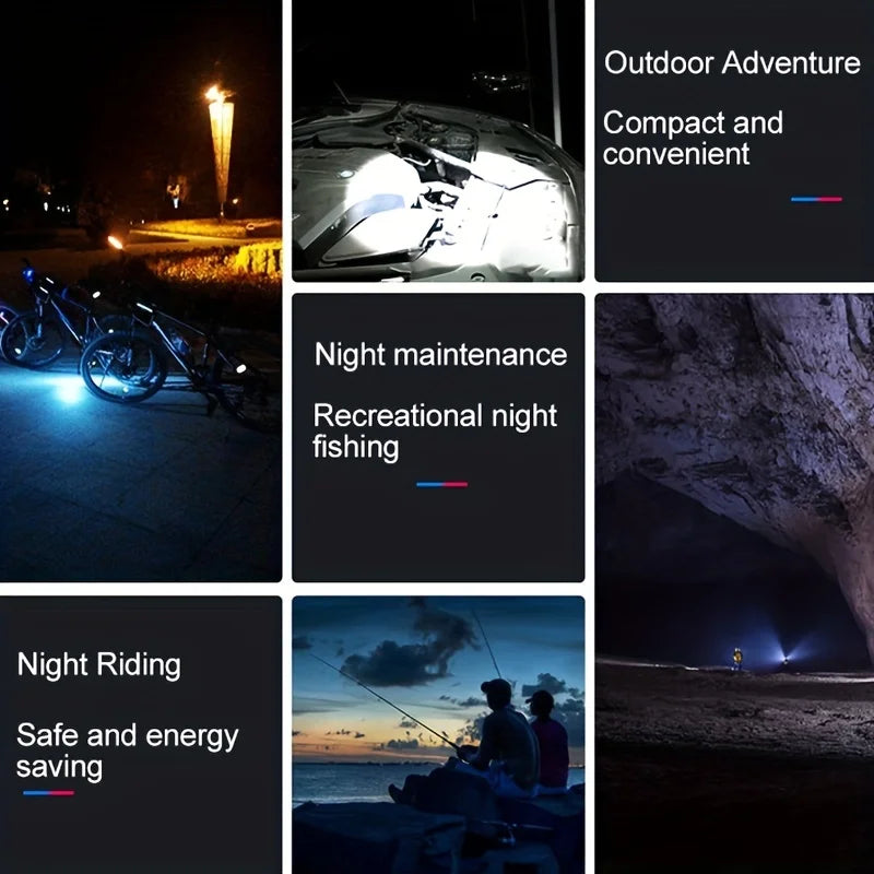 1/2PCS Mini Led Flashlight Q5 Zoom Focus Torch Lamp 400LM Built In Battery Waterproof Lamp Outdoor Camping Fishing Flashlight