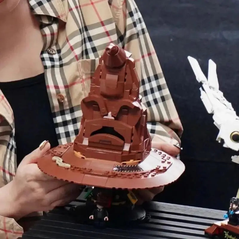 Hot New Releases 561pcs Sorting Witch Hat Building Blocks Model Toy Fit 76429 Witch Pottered Wizard Hats Christmas Gifts