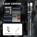 Xiaomi LED Display Laser Flashlight Super Bright Type-C Rechargeable IPX8 Waterproof Long Lasting Camping Emergency Flashlight