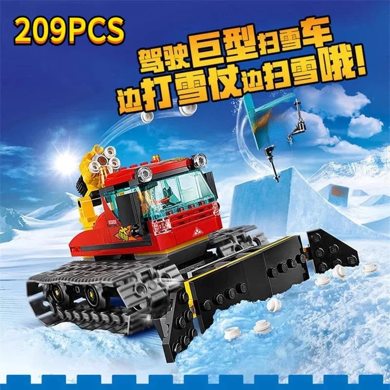 Suitable for urban series polar exploration Arctic ocean giant ship building blocks children's assembly toys Christmas gifts