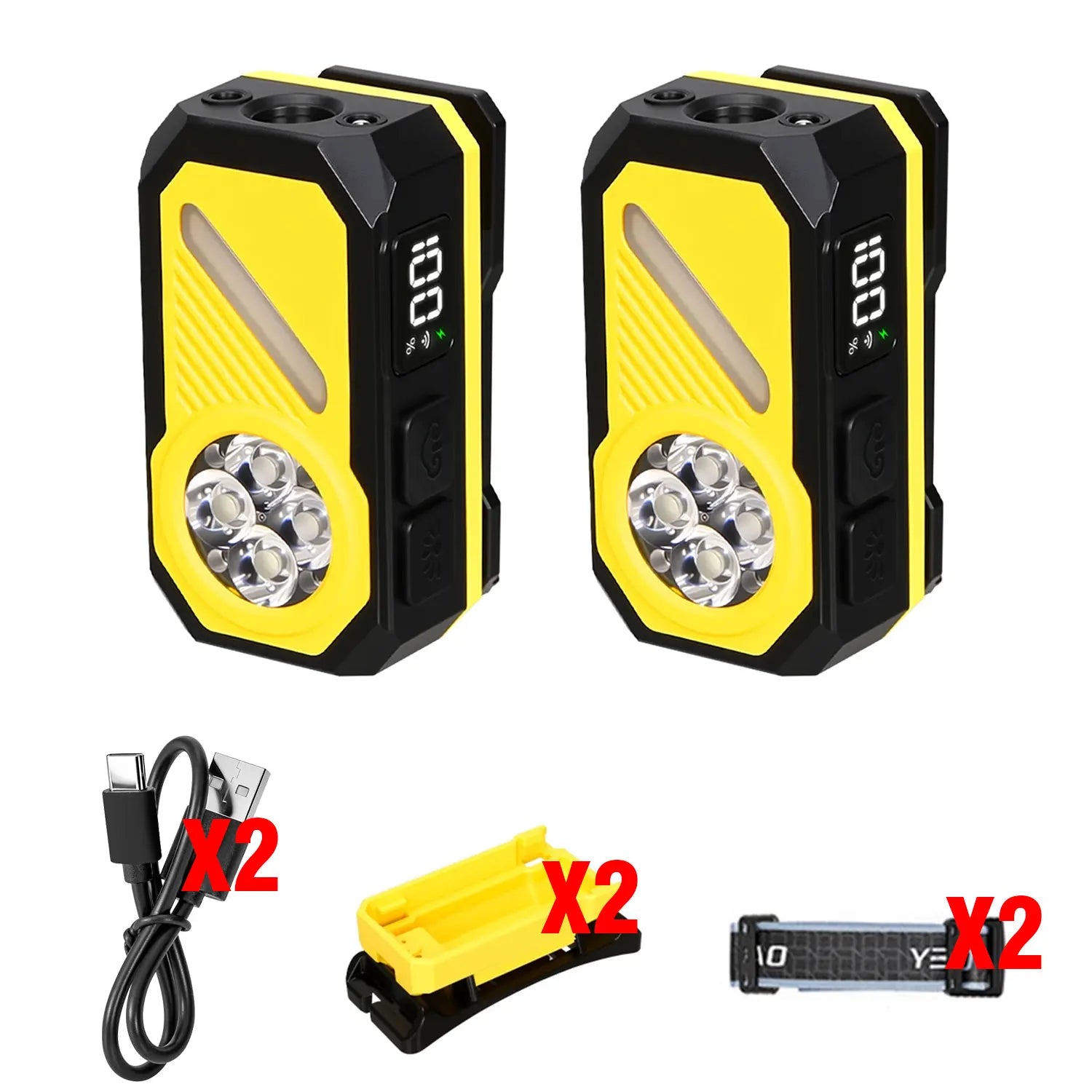 Portable Mini Rechargeable 5 LED Wick Flashlight With Magnet/Clip Waterproof Sensor EDC Torch Sensing Headlight For Outdoor